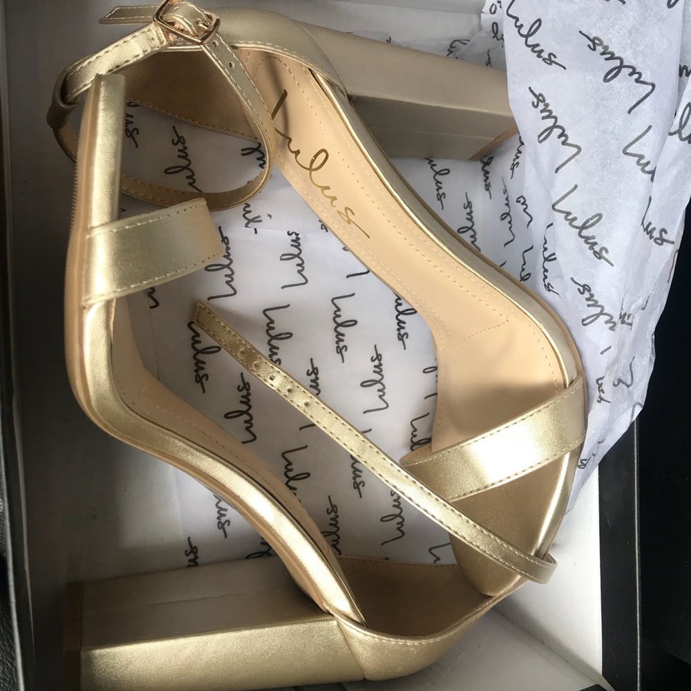 Lulus Gold heels
